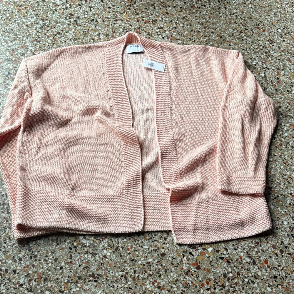 NWT Old Navy Light Pink Open-Front Cardigan